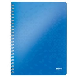 Leitz Wow Notizbuch Größe 21 x 297 cm (A4) kariert 5 mm blau