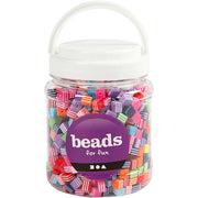 Creativ Company Multi Mix, Größe 8x8 mm, Lochgröße 2,5 mm, ca. 950 Stück, 500 g, 700 ml 1 Karton - afbeelding 2