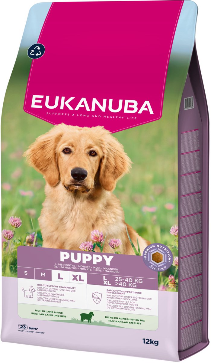 Eukanuba Puppy Large Wide Lamm Reis – Hundefutter – 12 kg