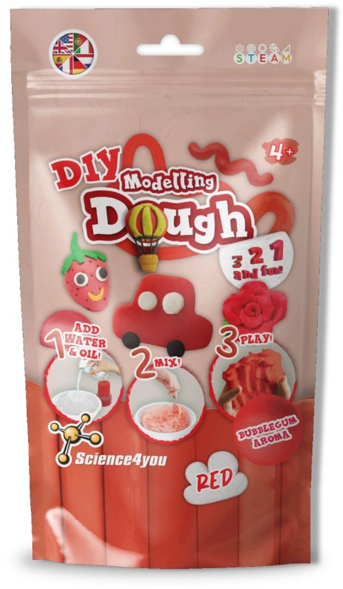Science 4 You Science4You Clay Red DIY – kreatives Spielset für Kinder.