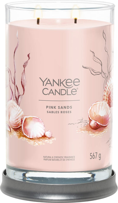 Yankee Candle – Pink Sands große Duftkerze im Glas – 100 Brennstunden – zwei Dochte
