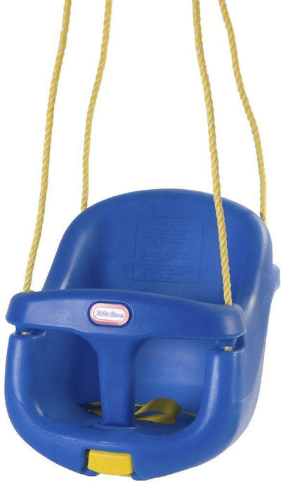 Little Tikes Kleinkind-Schaukel mit hoher Rückenlehne – blaue Schaukel