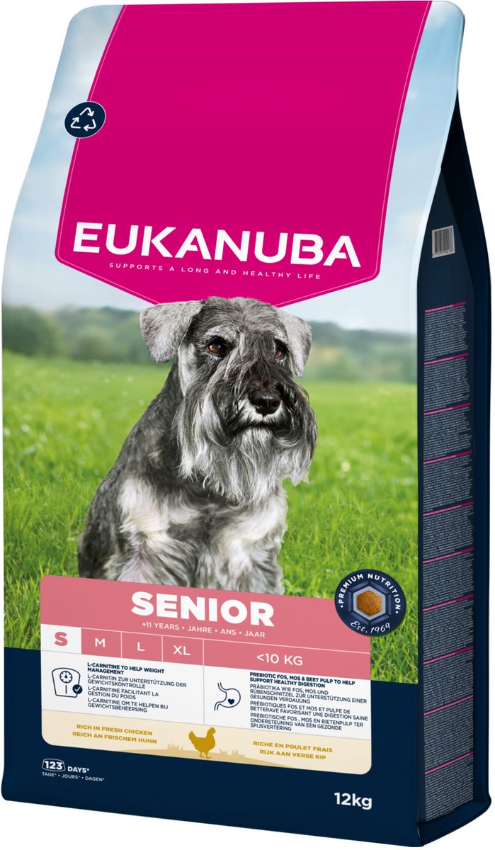 Eukanuba Senior Huhn kleiner Rassen – Hundefutter – 12 kg