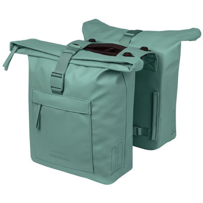 Basil Doppelte Fahrradtasche Brooklyn Mik 41l 14 x 30 x 37 cm – grün