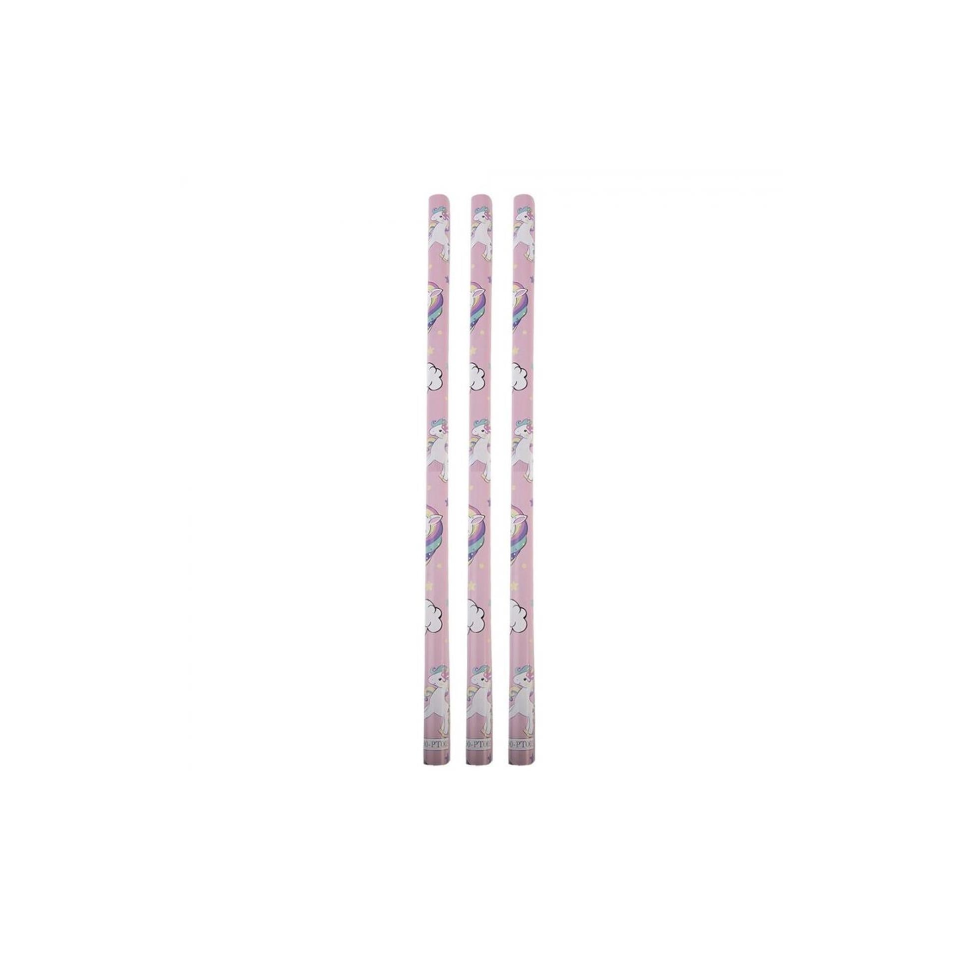 Clayre Eef Geschenkpapier 50x75 cm 3 Rollen Einhorn