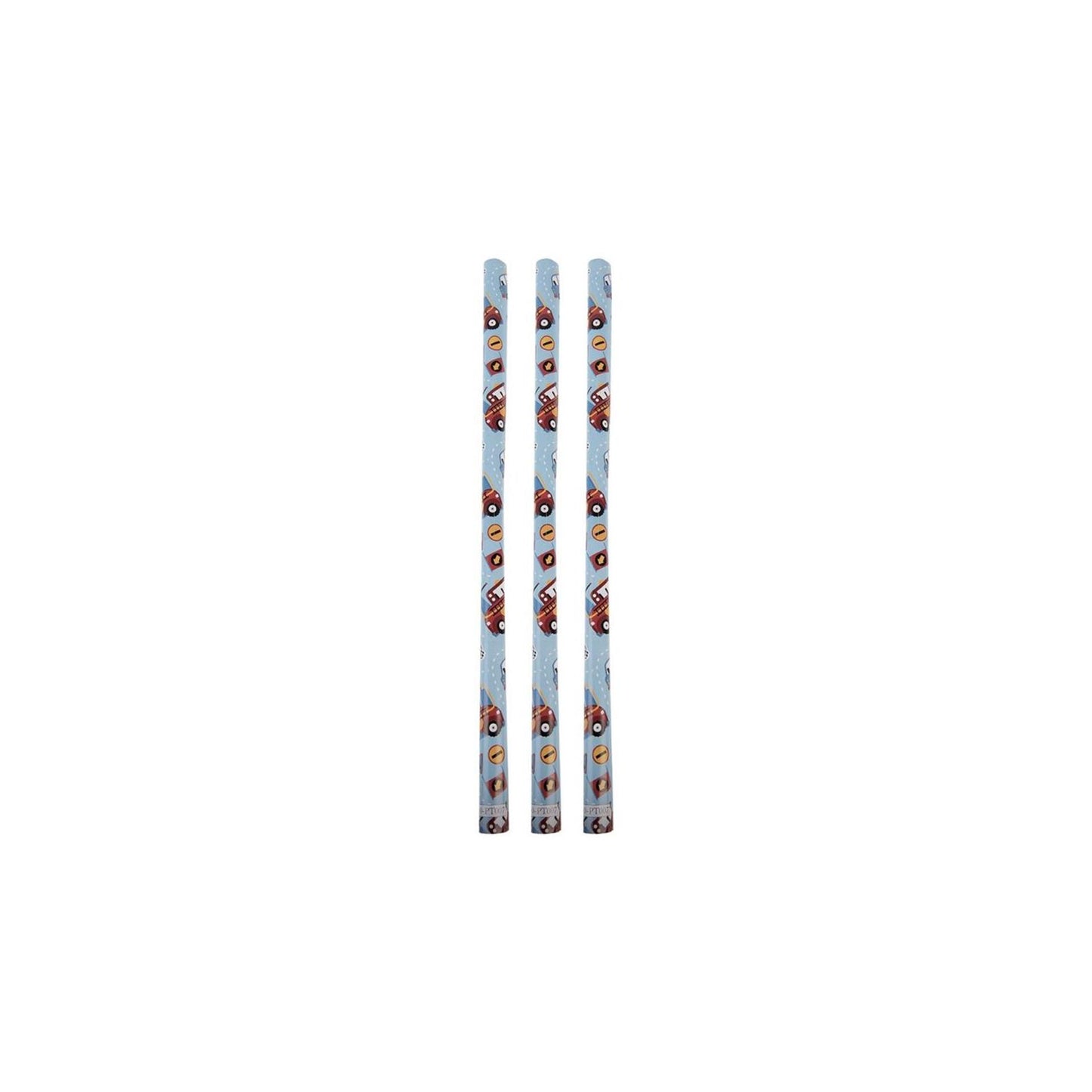 Clayre Eef Geschenkpapier 50x75 cm 3 Rollen Fahrzeuge
