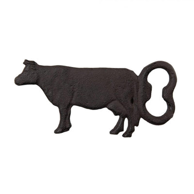 Clayre Eef Flaschenöffner Kuhmetall rostbraun 15x1x7cm