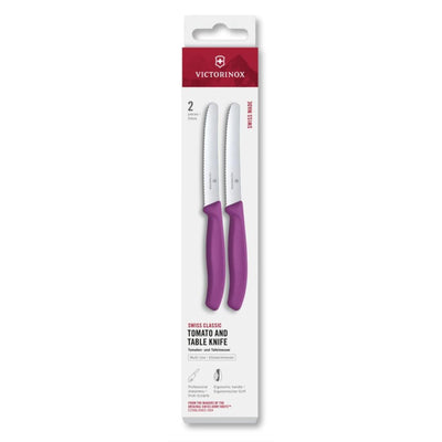Victorinox Tomatenmesser 2 Stück lila gezahnt