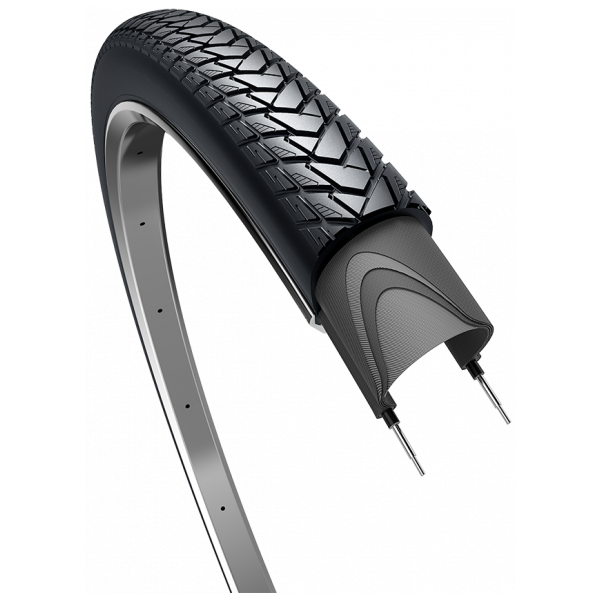 Edge Tire Traveller Basic 28 x 1,60 42-622 Schwarz mit Reflexion