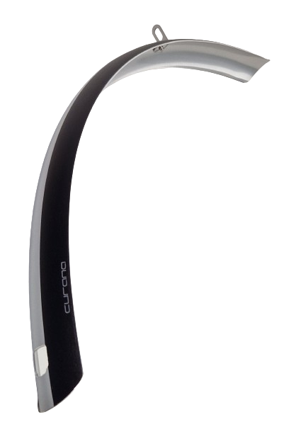 Eurofender Voorlatbord 28 Zoll Kunststoff 46 mm Matt Schwarzorange