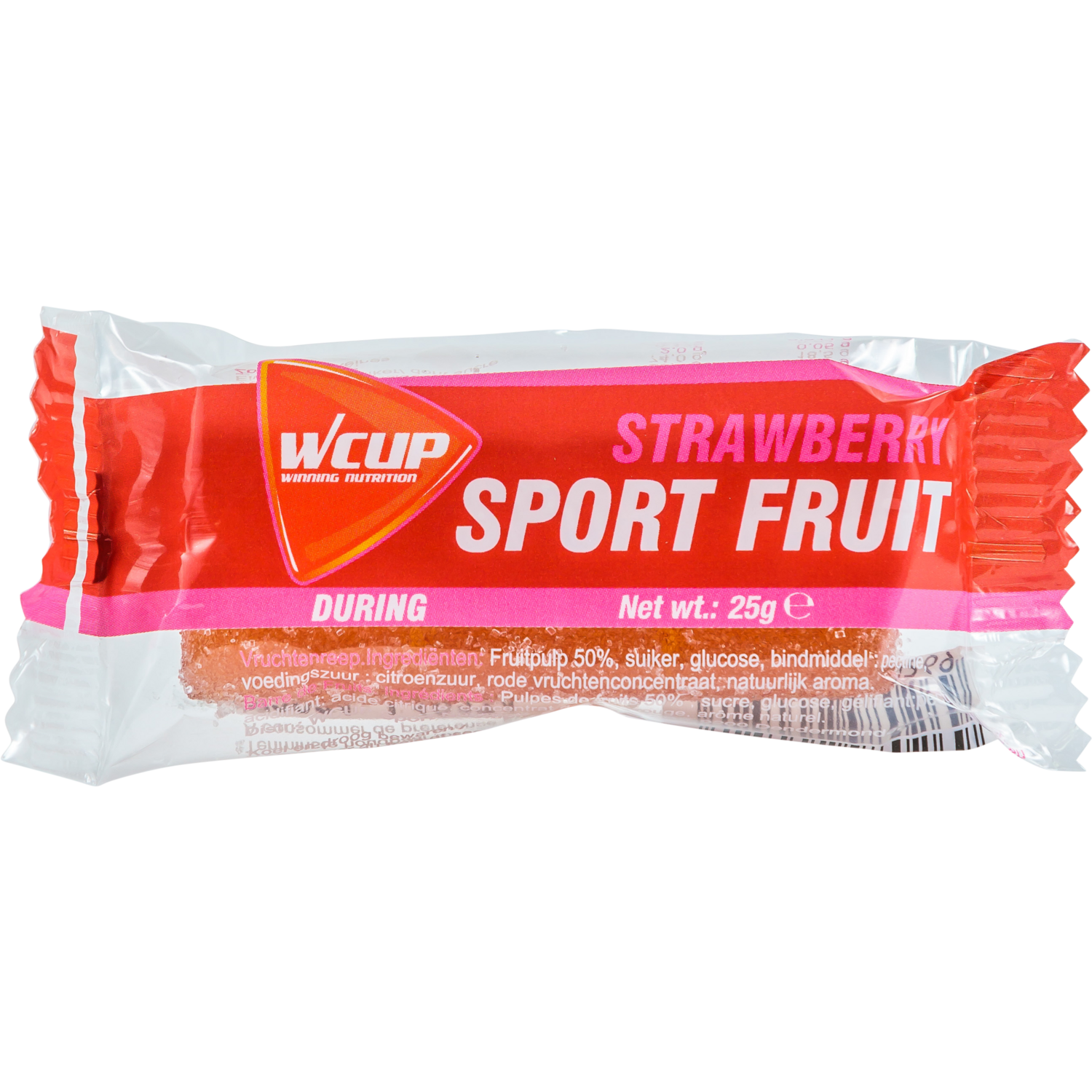 WCUP - Sportfrucht Erdbeer 25 Gramm 32 Teile