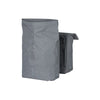 Basil City Doppel-Fahrradtasche grau, wasserabweisend, geeignet für E-Bikes, reflektierend, 28-32L
