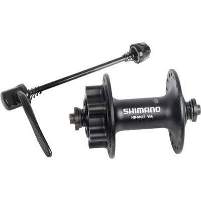 Front Shimano FH -M475 - 36 Löcher - 6 Schrauben mit Bremsscheibenmontage - Schwarz