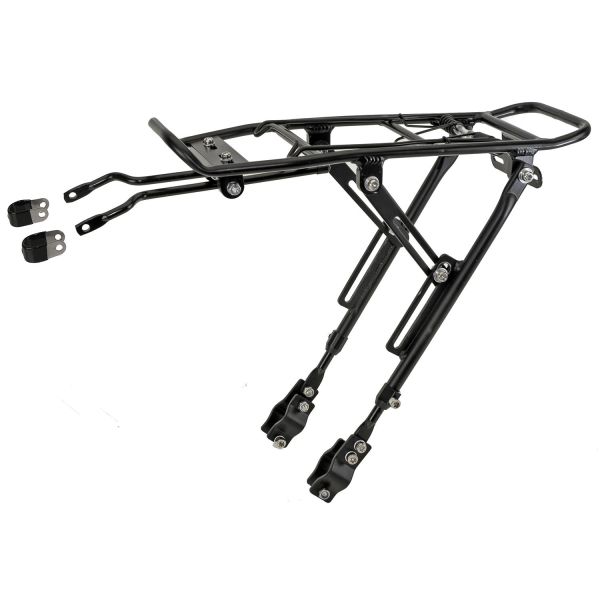 M-Wellengepäck Rack Verstellbares Aluminiumschwarz