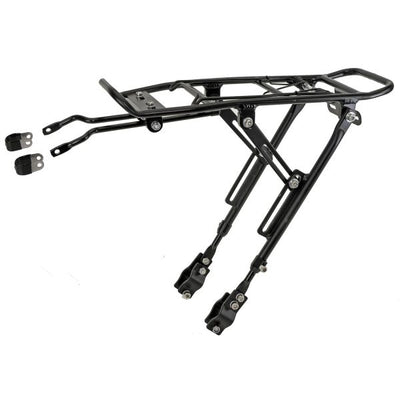 M-Wellengepäck Rack Verstellbares Aluminiumschwarz