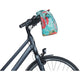 Basilikum Bloom Field Fahrradhandtasche - langlebig, wasserdicht, blau