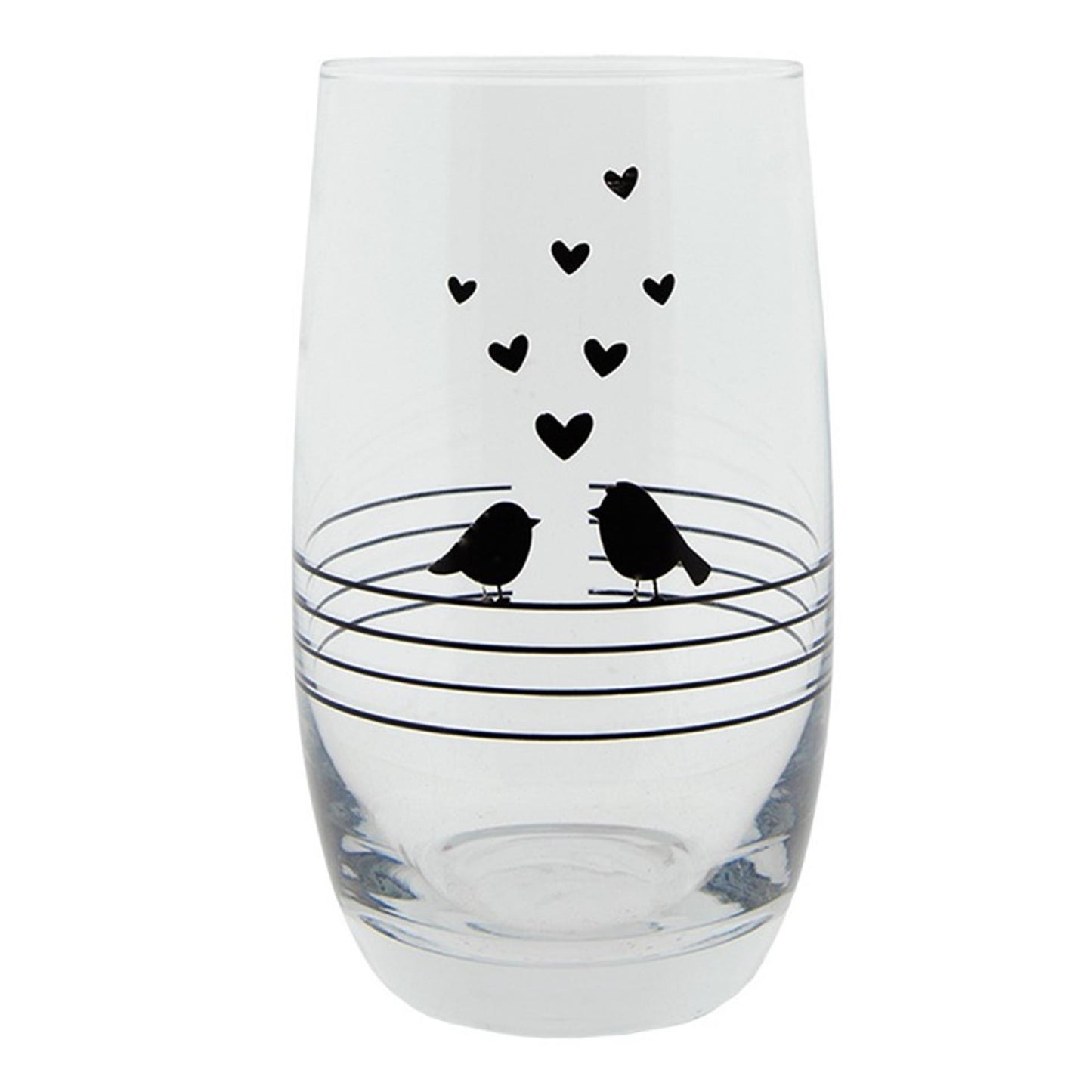 Clayre Eef Trinkglas Vögel 320ml