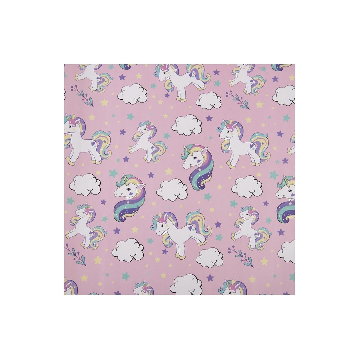 Clayre Eef Geschenkpapier 50x75 cm 3 Rollen Einhorn