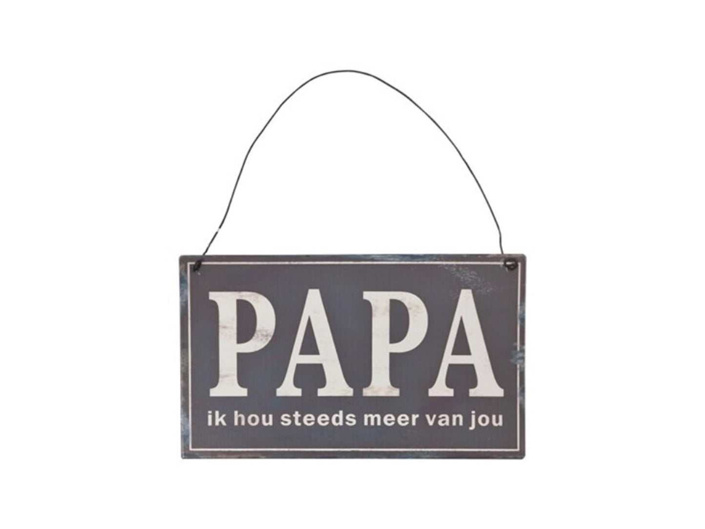Clayre Eef Texttafel Papa 17x1x10cm