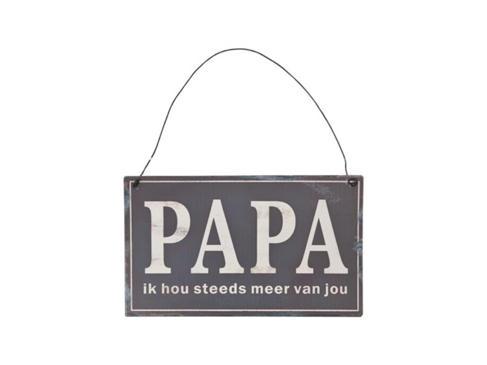 Clayre Eef Texttafel Papa 17x1x10cm