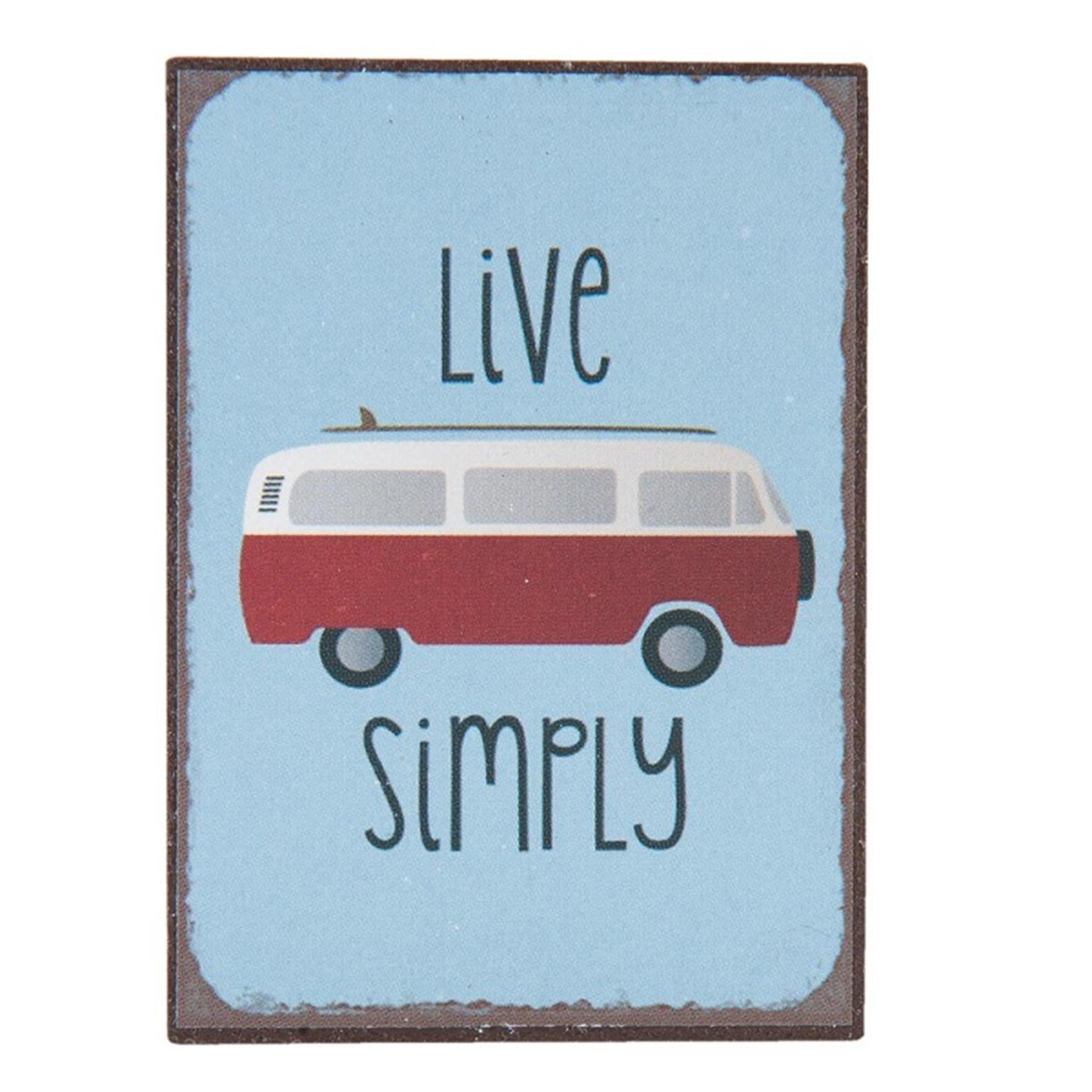 Clayre eef Magnet live einfach 5x7 cm