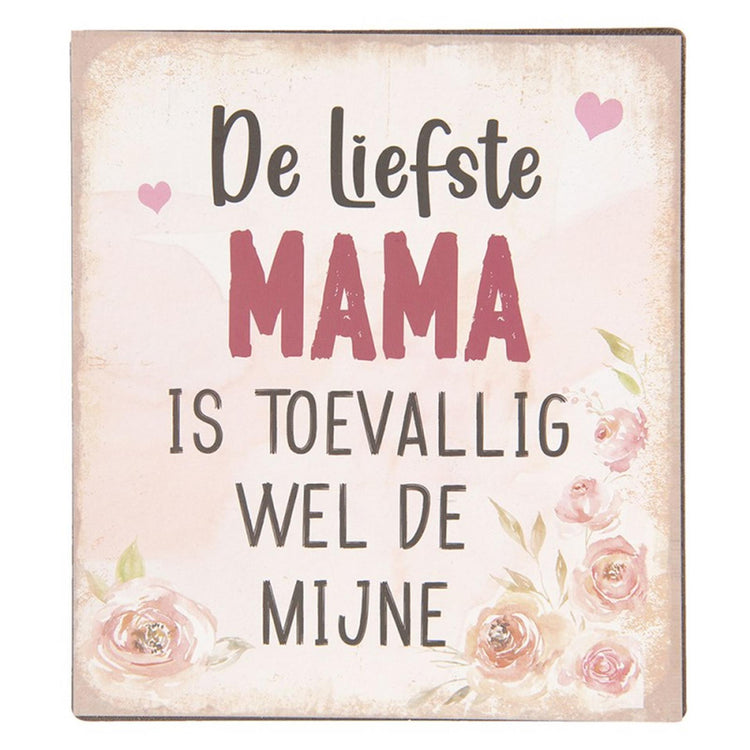Clayre Eef Texttafel Mama 13x1x15cm