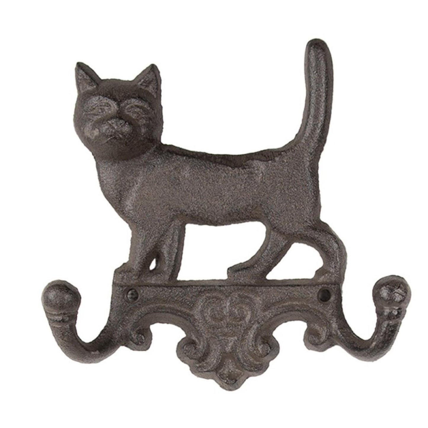 Clayre Eef Wandgarderobe Katze 16x4x16cm