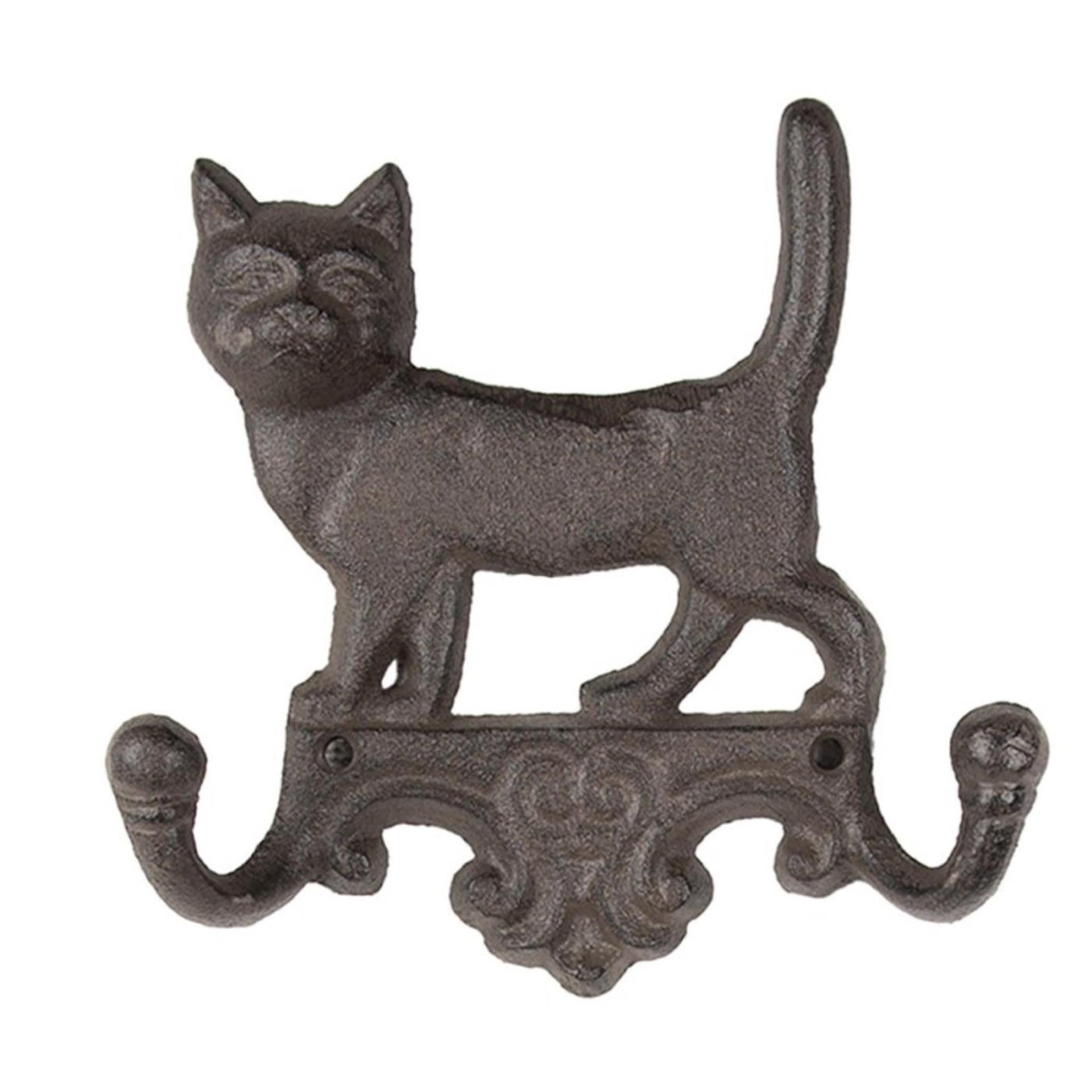 Clayre Eef Wandgarderobe Katze 16x4x16cm