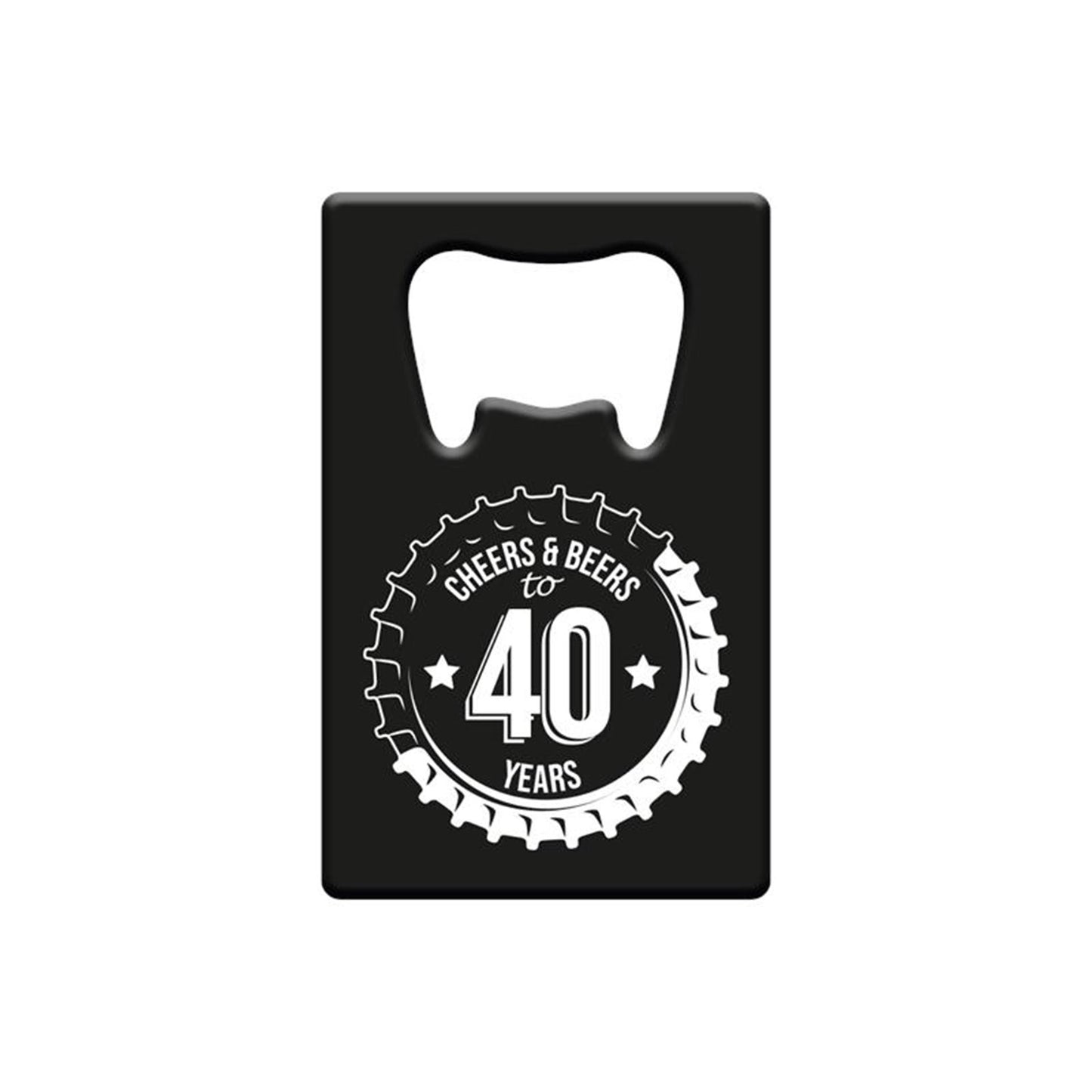 Paperdreams Flaschenöffner aus Metall – 40 Jahre