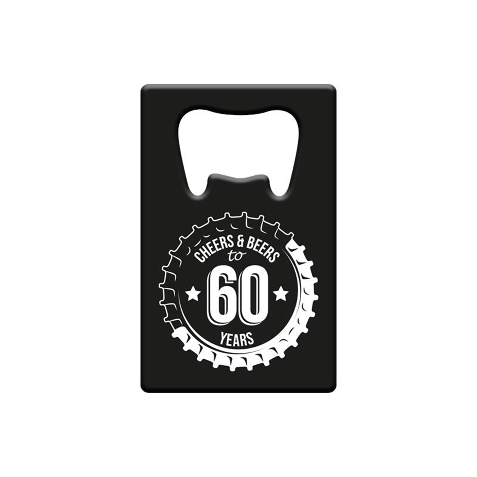 Paperdreams Flaschenöffner aus Metall – 60 Jahre