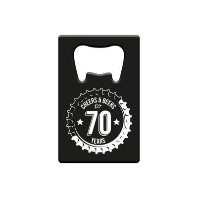 Paperdreams Flaschenöffner aus Metall – 70 Jahre