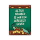 Paperdreams Textschild aus Metall – Immer betrunken