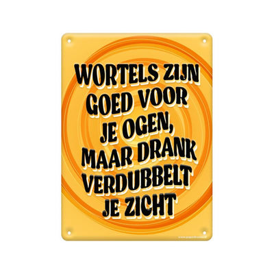 Paperdreams-Textschild aus Metall – Wurzeln sind gut