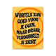 Paperdreams-Textschild aus Metall – Wurzeln sind gut