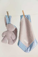 Kuschelhase grau mit blauen Ohren. 26 - afbeelding 2