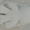 Kuschelhase weiß mit weißen Ohren. 26 cm