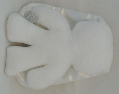 Kuschelhase weiß mit weißen Ohren. 26 cm