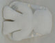 Kuschelhase weiß mit weißen Ohren. 26 cm