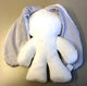 Kuschelhase weiß mit Streifen. 26 cm