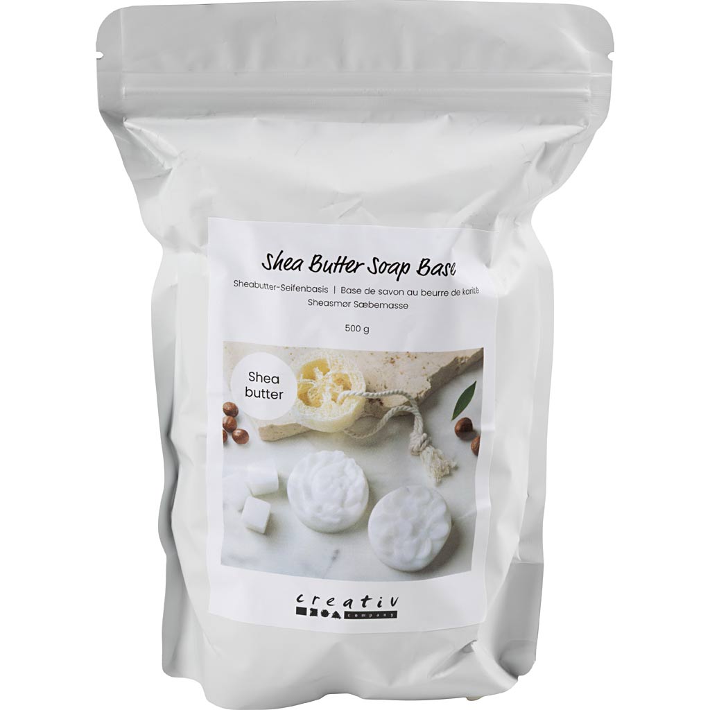 Creativ Company Seifenbasis mit Sheabutter, Granulat, 500 g 1 Box