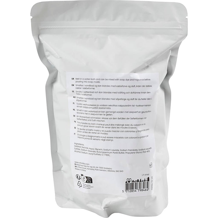 Creativ Company Seifenbasis mit Sheabutter, Granulat, 500 g 1 Box