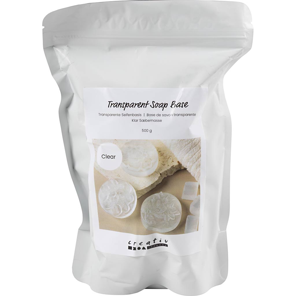 Creativ Company transparente Seifenbasis, Granulat, 500 gr 1 Box