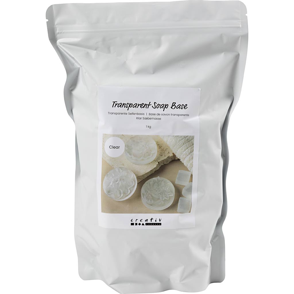 Creativ Company transparente Seifenbasis, Granulat, 1000 gr 1 Box