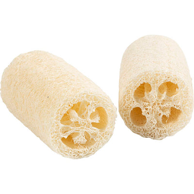 Creativ Company Natur-Luffaschwamm, L: 10 cm, D 5,5-8 cm, hell natur, 2 Stück 1 Box