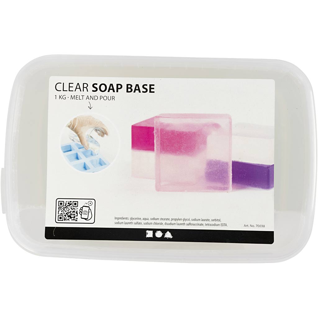 Creativ Company SOAP Basic Clear, 1 kg