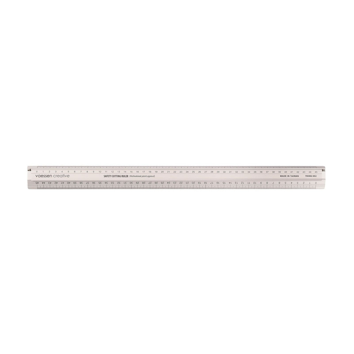 Vaessen creative • Sicherheitslineal aus Aluminium, 45 cm