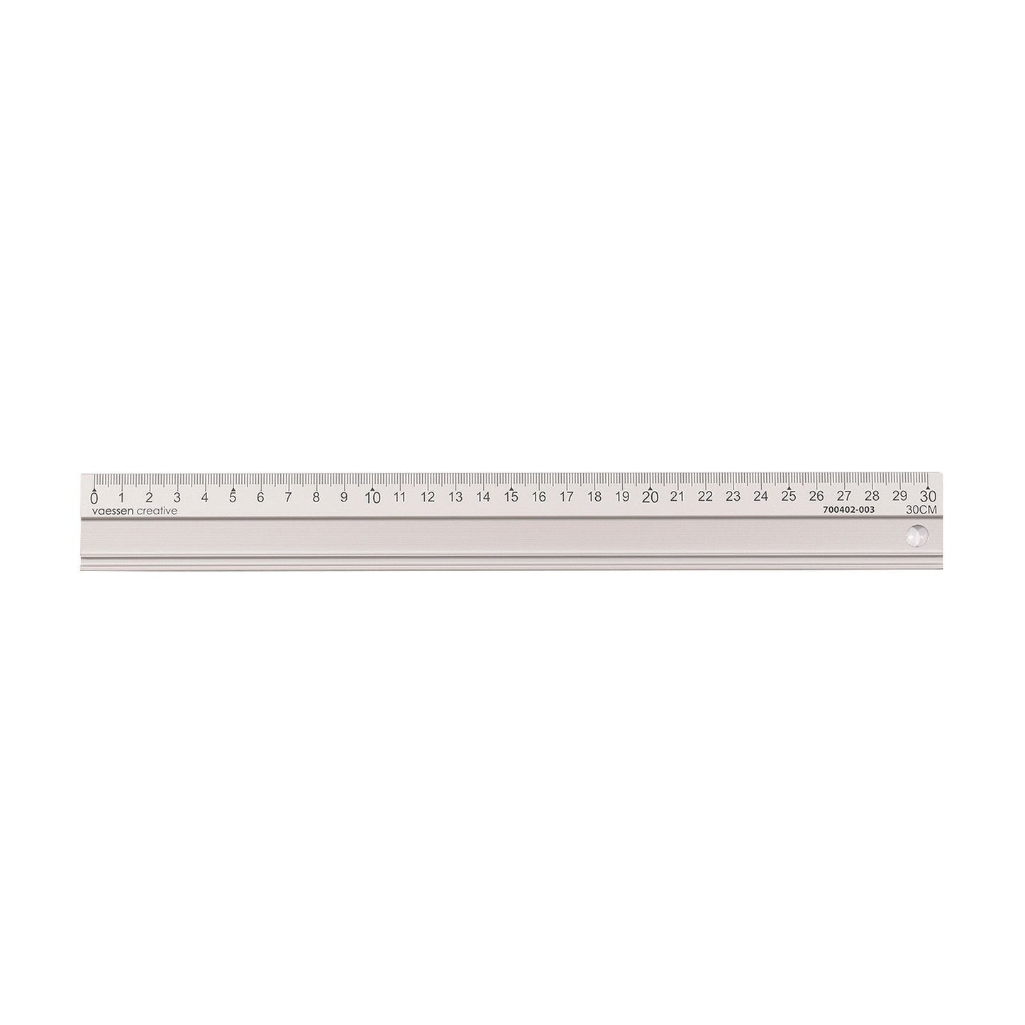 Vaessen creative • Schneidelineal aus Aluminium, 30 cm