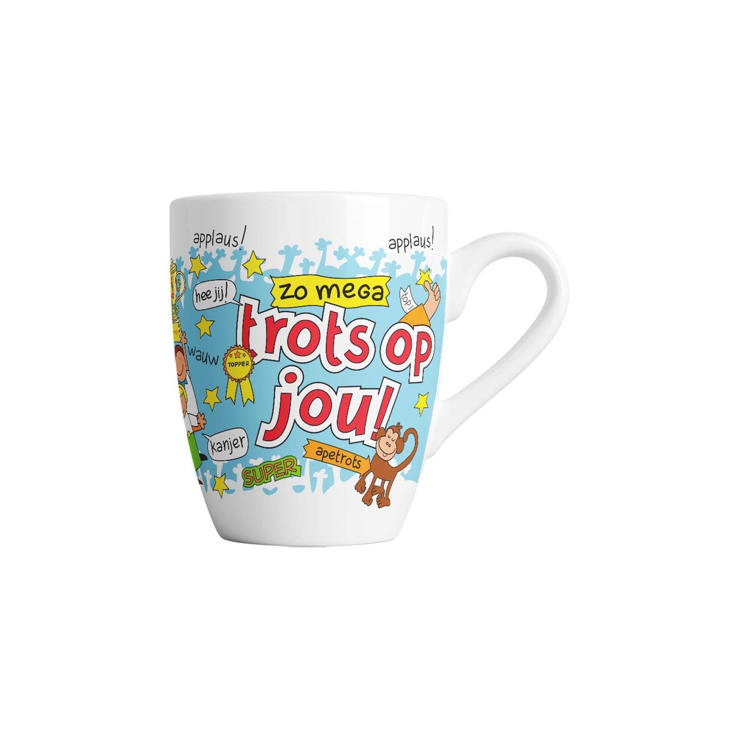 Cartoon-Tasse von Paperdreams, stolz auf dich
