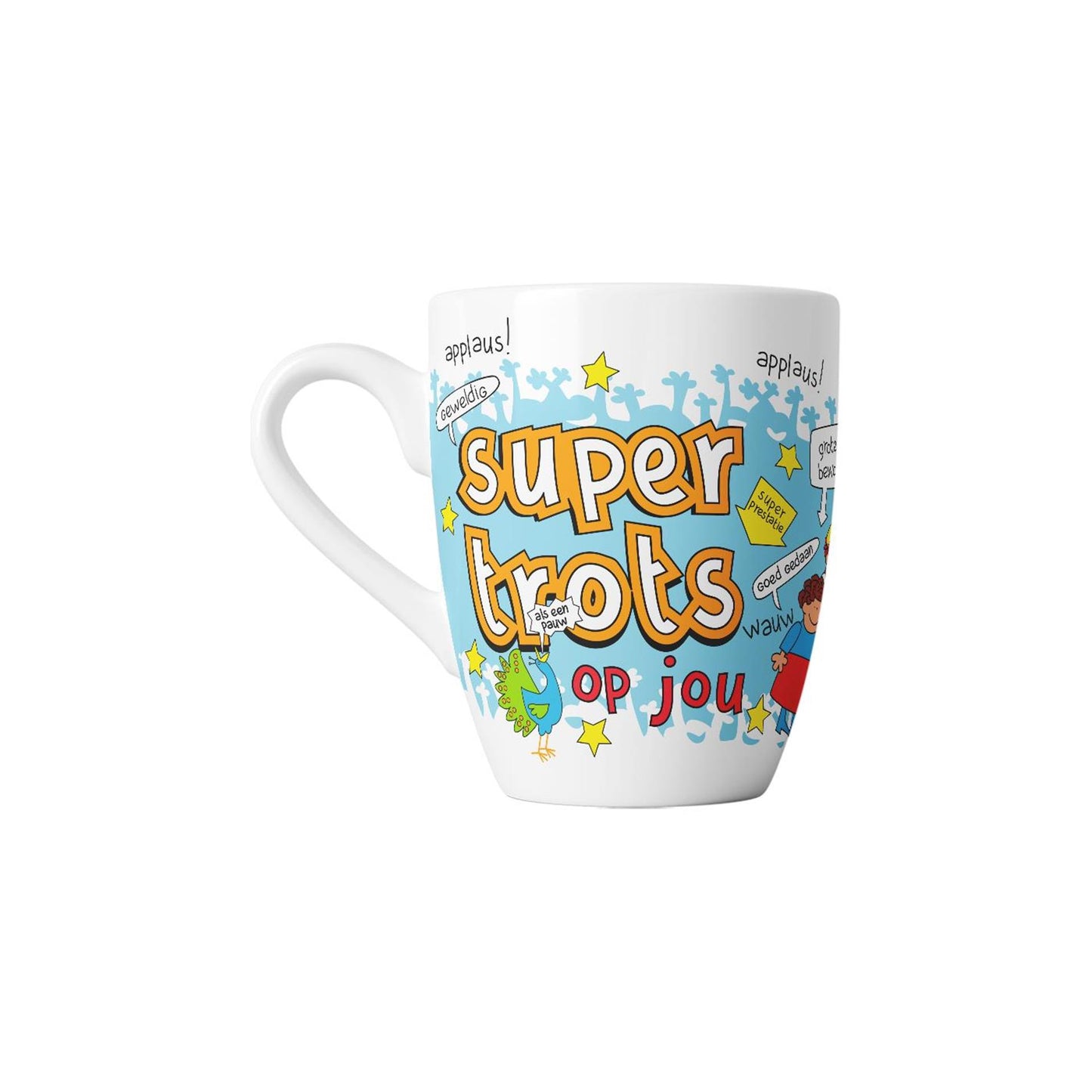 Cartoon-Tasse von Paperdreams, stolz auf dich