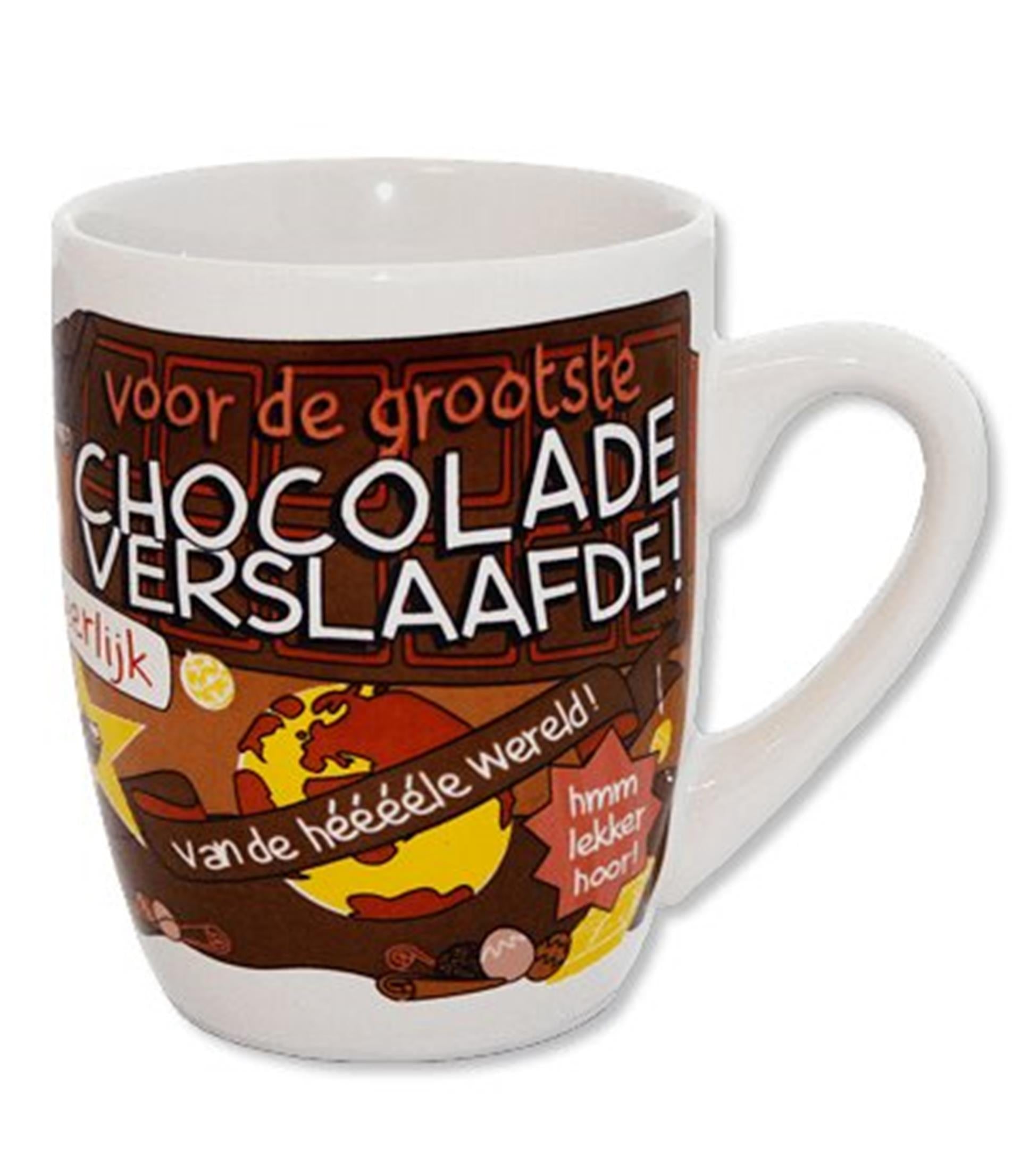 Cartoon-Tasse von Paperdreams, Schokoladensüchtiger